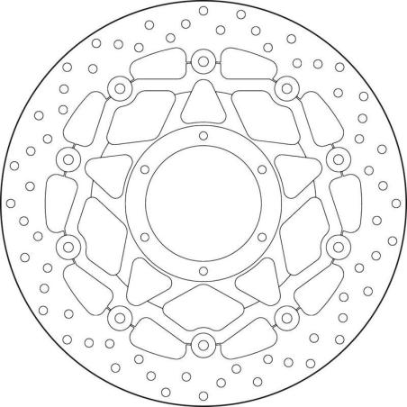 BREMBO 78B40895 : Disco de freno BREMBO Serie Oro redondo flotante