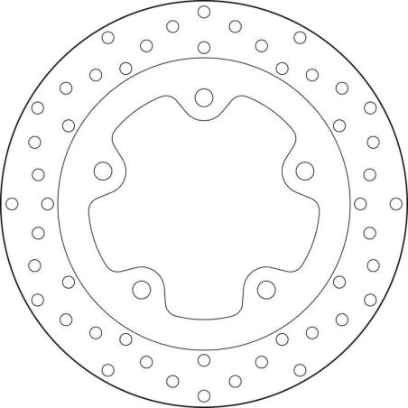 BREMBO 68B407J9 : Disco de freno BREMBO Serie Oro redondo fijo