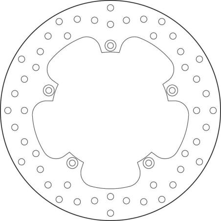 BREMBO 68B407L8 : Disco de freno BREMBO Serie Oro redondo fijo