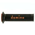 DOMINO A01041C4540B7-0 : Puños racing 126mm negro/naranja A01041C4540