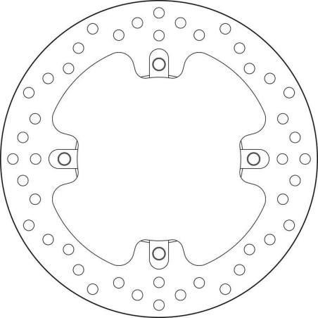 BREMBO 68B407J1 : Disco de freno BREMBO Serie Oro redondo fijo