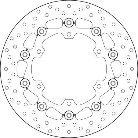 BREMBO 78B40843 : Disco de freno BREMBO Serie Oro redondo flotante