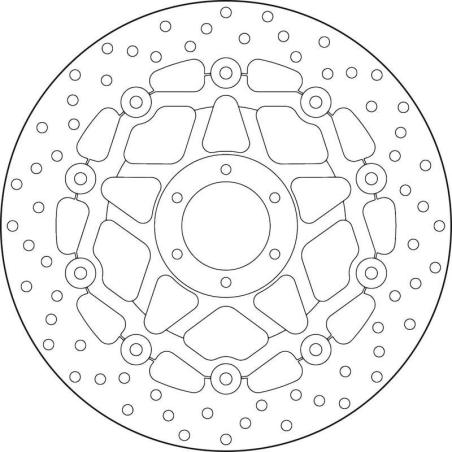 BREMBO 78B408A3 : Disco de freno BREMBO Serie Oro redondo flotante