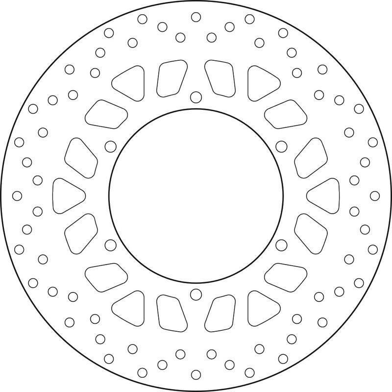 BREMBO 68B407M4 : Disco de freno BREMBO Serie Oro redondo fijo