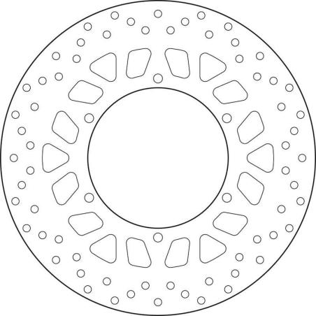 BREMBO 68B407M4 : Disco de freno BREMBO Serie Oro redondo fijo