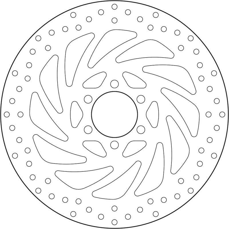 BREMBO 68B407P5 : Disco de freno BREMBO Serie Oro redondo fijo