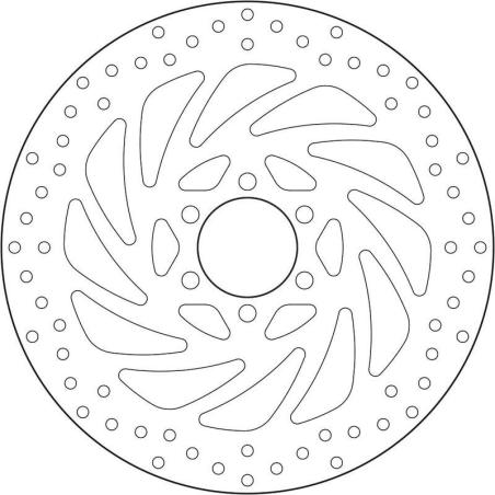 BREMBO 68B407P5 : Disco de freno BREMBO Serie Oro redondo fijo