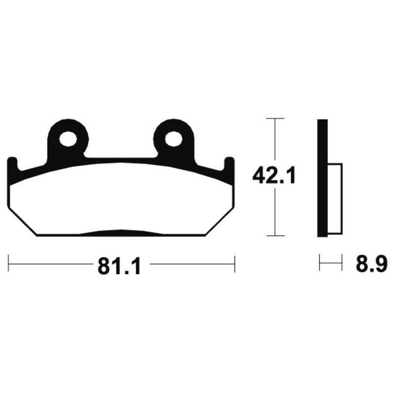 TECNIUM MTR93 : Pastillas de freno TECNIUM sintetizadas - MTR93