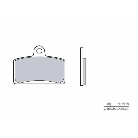 BREMBO 07GR72SA : Pastillas de freno sinterizadas Brembo 07GR72SA