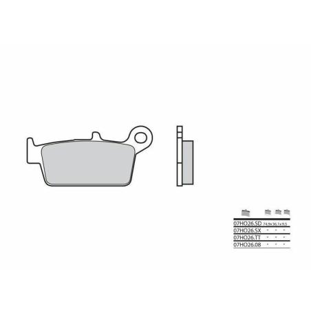 BREMBO 07HO26SD : Pastillas de freno sinterizadas Brembo 07HO26SD