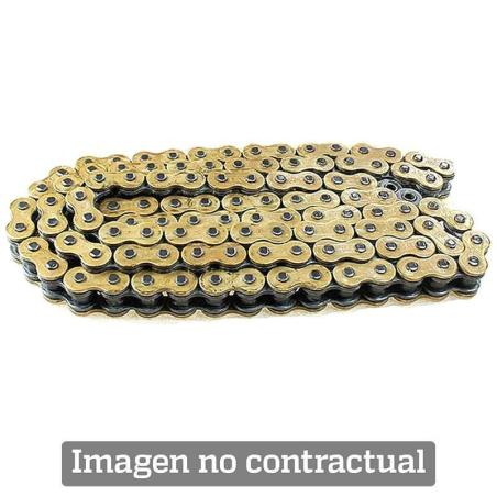 D.I.D 4525516395304 : Cadena DID 525VX3 con 130 eslabones oro/negro