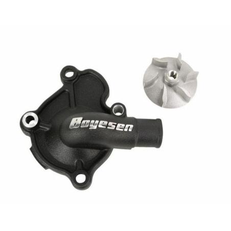 BOYESEN WPK-37CB : Tapa bomba de agua + hélice BOYESEN Supercooler negro