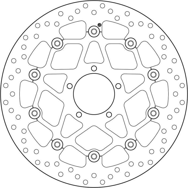 BREMBO 78B408B2 : Disco de freno BREMBO Serie Oro redondo flotante