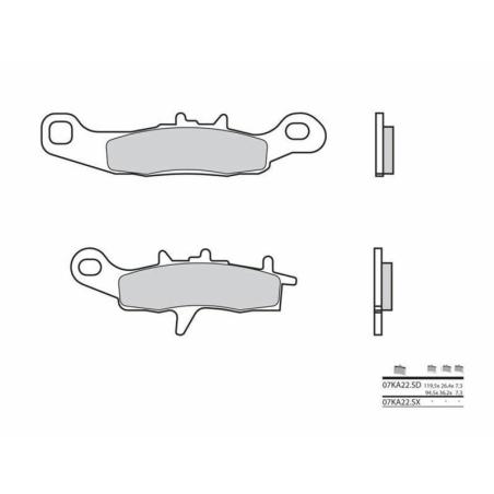 BREMBO 07KA22SD : Pastillas de freno sinterizadas Brembo 07KA22SD
