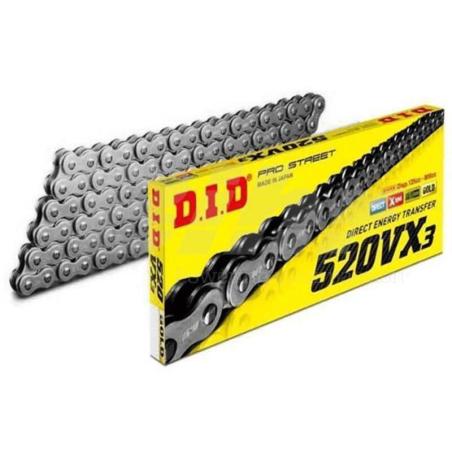 D.I.D 4525516317771 : Cadena DID 520VX3 con 132 eslabones negro