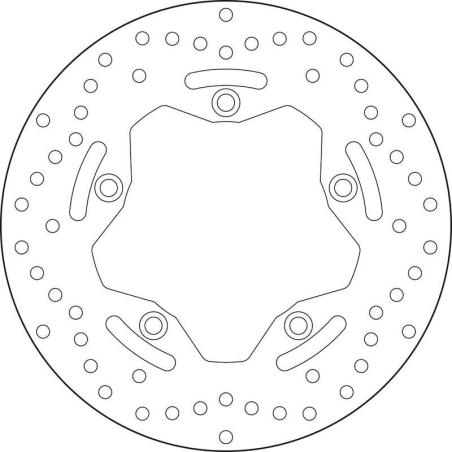 BREMBO 68B407K9 : Disco de freno BREMBO Serie Oro redondo fijo