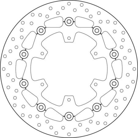 BREMBO 78B408A8 : Disco de freno BREMBO Serie Oro redondo flotante