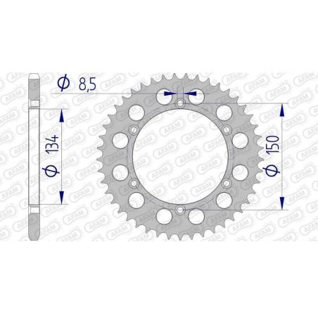 AFAM 17206N-44 : Corona AFAM aluminio ultraligera autolimpiable 17206 - Paso 520