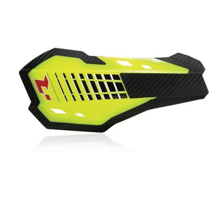 RACETECH R-KITPMHP2GF0 : RACETECH HP2 Hanguards Neon Yellow