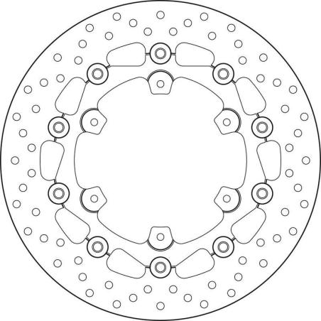 BREMBO 78B408A5 : Disco de freno BREMBO Serie Oro redondo flotante