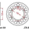 JT SPROCKETS JTA897.52BLK : Corona JT SPROCKETS Racelite aluminio negro 897 - 520