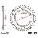 JT SPROCKETS JTR1307.42ZBK : Corona JT SPROCKETS de zinc negro 1307 - Paso 525