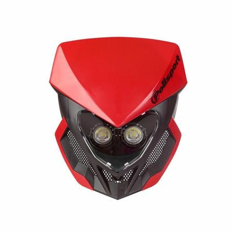 POLISPORT 8668800005 : Careta POLISPORT Lookos Evo rojo/negro
