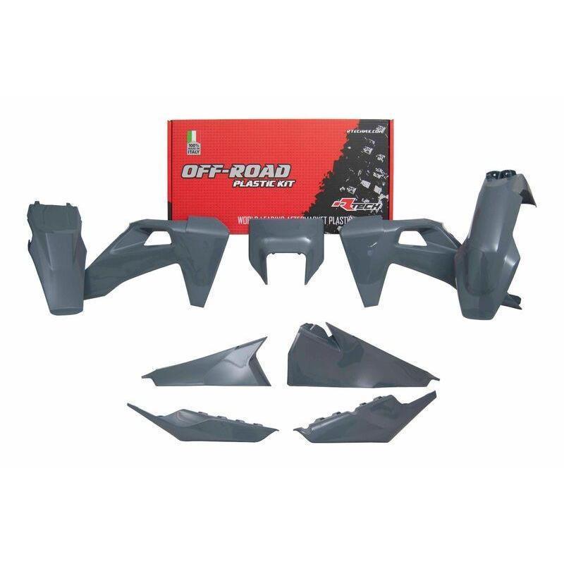 RACETECH R-KITHSQ-GR0-520 : RACETECH Plastic Kit Quantum Grey Husqvarna