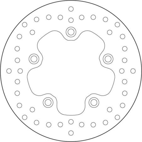 BREMBO 68B407P4 : Disco de freno BREMBO Serie Oro redondo fijo