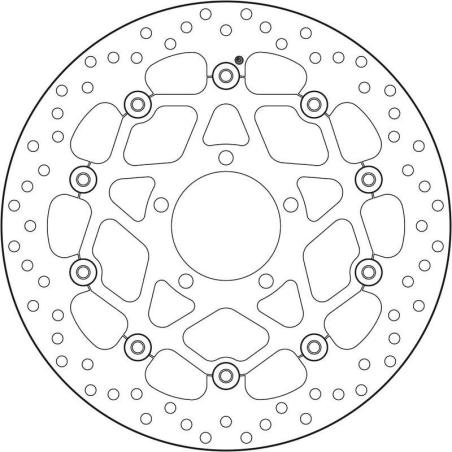 BREMBO 78B408B5 : Disco de freno BREMBO Serie Oro redondo flotante