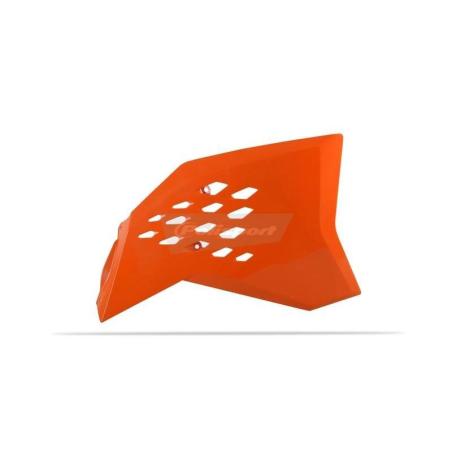 POLISPORT 8428200002 : Tapas de radiador POLISPORT NARANJA KTM