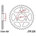 JT SPROCKETS JTR239.43 : Corona JT 239 de acero con 43 dientes