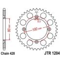 JT SPROCKETS JTR1204.49 : Corona JT 1204 de acero con 49 dientes