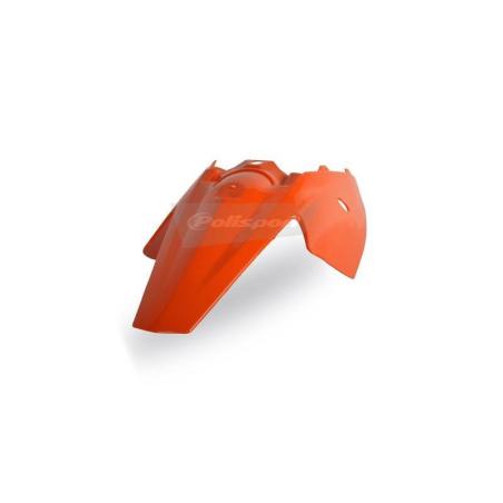 POLISPORT 8563900001 : Guardabarros trasero con paneles laterales integrados naranja POLISPORT KTM SX85