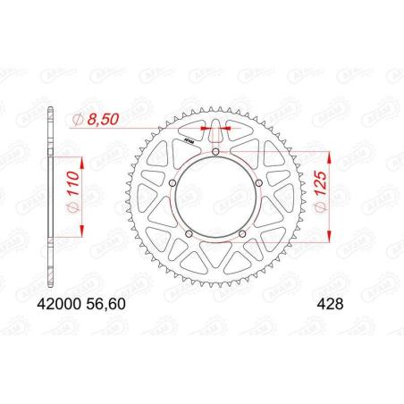 AFAM 42000-56 : Corona AFAM aluminio 42000