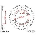 JT SPROCKETS JTR855.45ZBK : Corona JT 855 de zinc negro con 45 dientes
