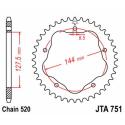 JT SPROCKETS JTR751.42 : Corona JT SPROCKETS acera estándar 751 - Paso 520