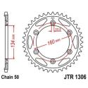 JT SPROCKETS JTR1306.42ZBK : Corona JT 1306 de zinc negro con 42 dientes