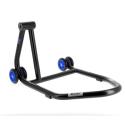 BIHR  : Caballete monobrazo izquierdo BIHR Home Track color negro mate y ruedas azules