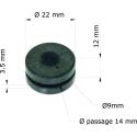 TOURMAX GRM-120/10 : Silentblock Honda XR400R 96-02/Faro 17245-107-010 GRM-120/10 (Juego de 10)