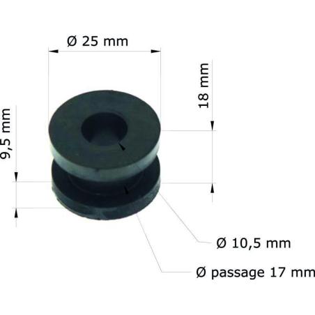 TOURMAX GRM-118/10 : Silentblock Honda CRF250R 04-08/depósito 18334-ML3-680 GRM-118/10 (Juego de 10)