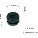 TOURMAX GRM-110/10 : Silentblock Honda (x10) CBF1000 06-07/GB/trasero 80106-382-770 GRM-110/10