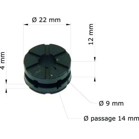 TOURMAX GRM-110/10 : Silentblock Honda (x10) CBF1000 06-07/GB/trasero 80106-382-770 GRM-110/10