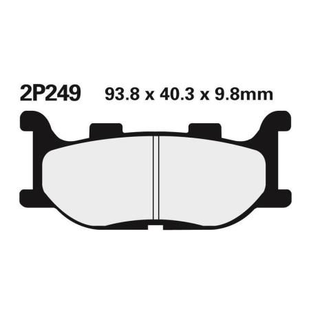 NISSIN 2P-249NS : Juego pastillas de freno NISSIN 2P249NS