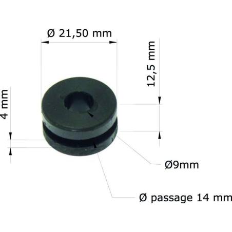 TOURMAX GRM-101/10 : Silentblock Honda XR650L 01-08/XR250L 91-96 61103-357-000 GRM-101/10 (Juego de 10)