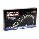 RENTHAL C415 : Cadena Renthal con retenes 520R3-3 con 118 eslabones negro/oro