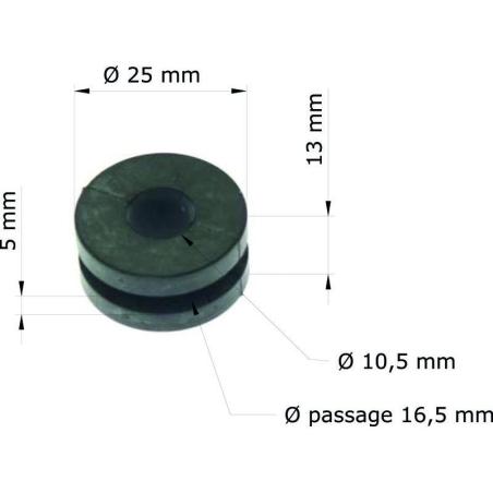 TOURMAX GRM-104/10 : Silentblock Honda CR125R '98-99/Radiador 61103-430-000 GRM-104/10 (Juego de 10)
