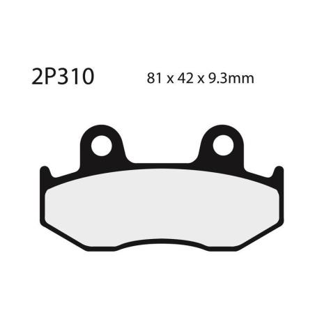 NISSIN 2P-310NS : Juego pastillas de freno NISSIN 2P310NS Del. SH125 01-08