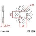 JT SPROCKETS JTF1516.15 : Piñón JT F1516 de acero con 15 dientes