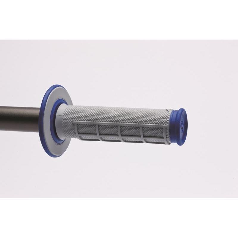 RENTHAL G157 : Puños Renthal Dual MX medio cuadradillo blando azul G157